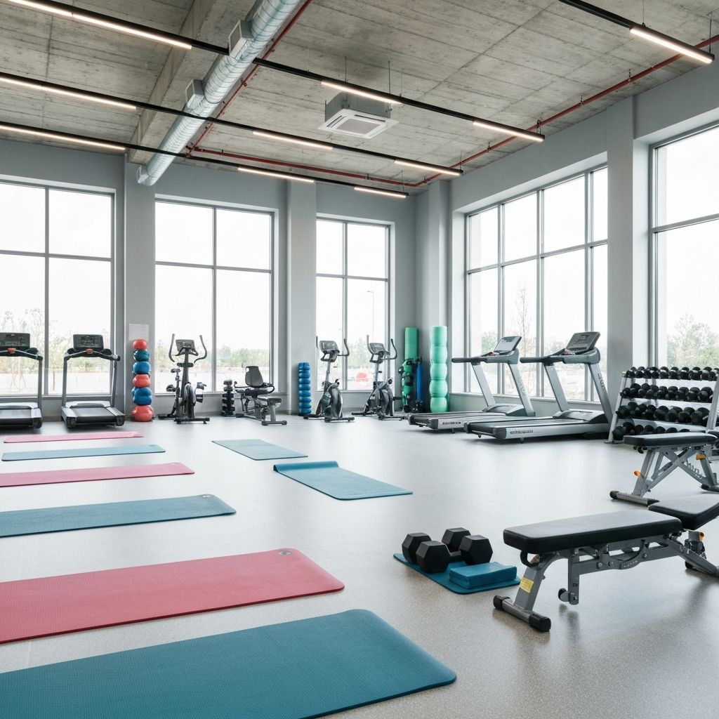 Modern kinesiotherapy studio interior